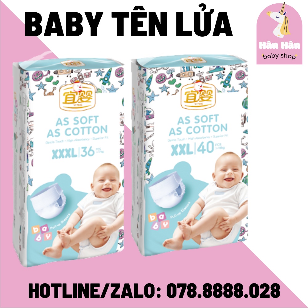 Bỉm/Tã Dán Quần Nội Địa Trung Đủ Size NB26/S72/M60/L52/XL44/XXL40/XXXL36