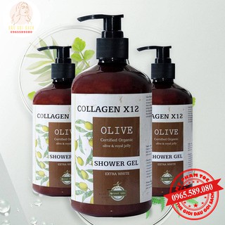 Sữa tắm truyền trắng Collagen X12 dùng cho cả mặt | sữa tắm collagen