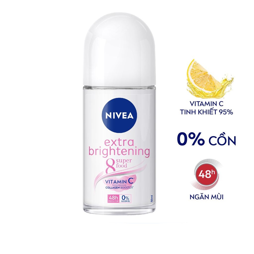 Lăn Ngăn Mùi NIVEA Sáng Mịn Tối Ưu 50ml 83747