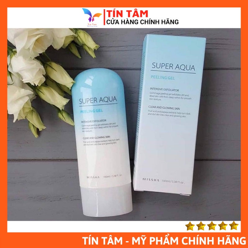 Tẩy Tế Bào Chết Missha Super Aqua Peeling Gel 100ml (Cấp ẩm, an toàn)