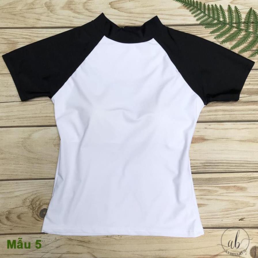 Áo bơi nữ lẻ ngắn tay, áo bơi croptop, áo tập, Mẫu 1-6 (Freesize 40 - 60kg) sexy  ཾ ་ | BigBuy360 - bigbuy360.vn