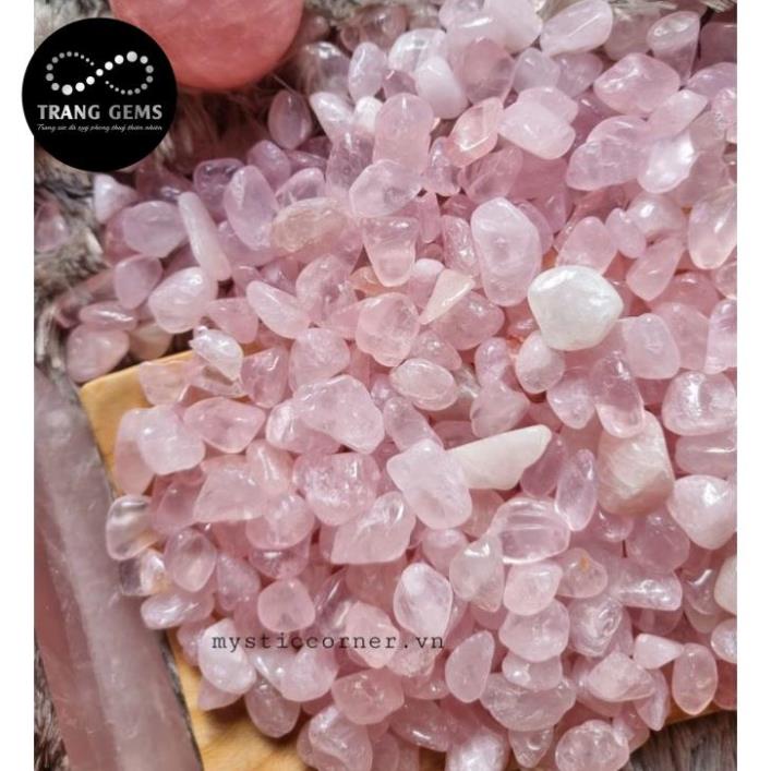 Vụn đá thach anh Hồng , đá thanh tẩy trong Tarot, Reiki, thiền định, phong thủy