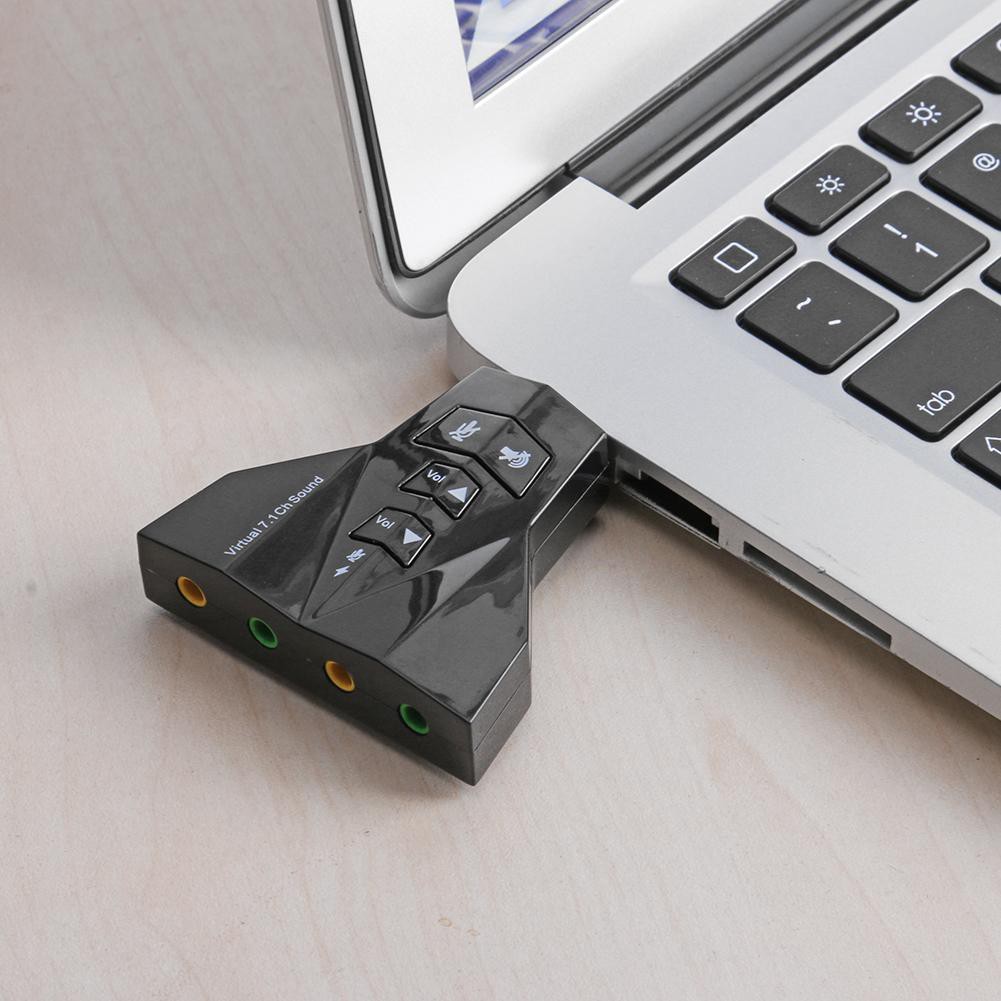 🌟Chất lượng cao nhất🍁USB Audio Sound Card Adapter External 3D VIRTUAL 7.1 CHANNEL Dual Microphone | BigBuy360 - bigbuy360.vn