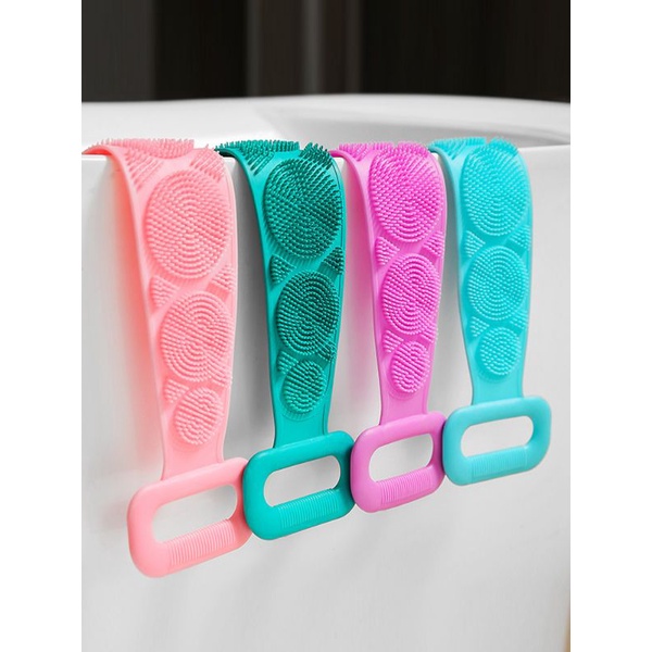 Cọ lưng DÀI SILICON matxa tiện lợi, dây cọ tắm silicon