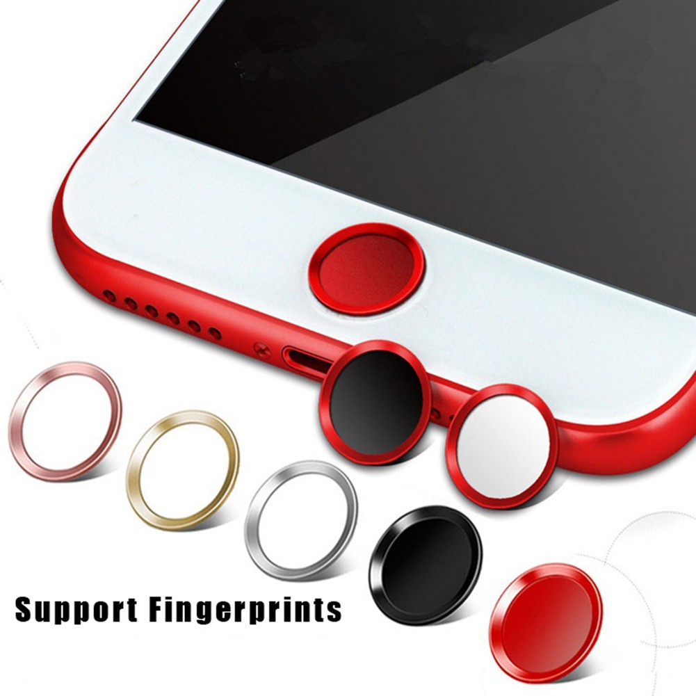 Miếng dán bảo vệ nút Home điện thoại bằng kim loại có hỗ trợ chức năng Touch ID dành cho iPhone 5S 7 6S 6 Plus