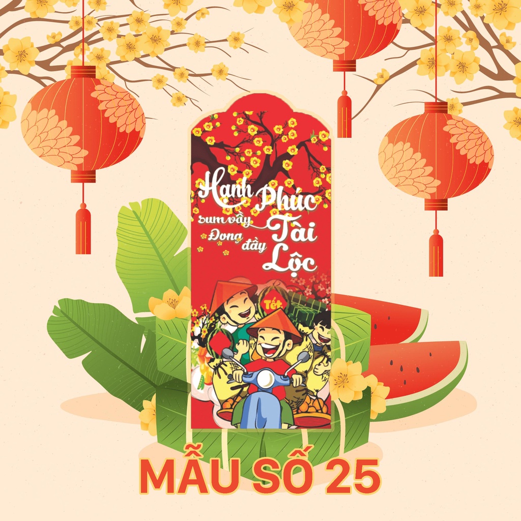 Lì xì Tết phong bao mừng tuổi năm mới nhiều mẫu mã đa dạng cực đẹp (HÀNG LOẠI 1)