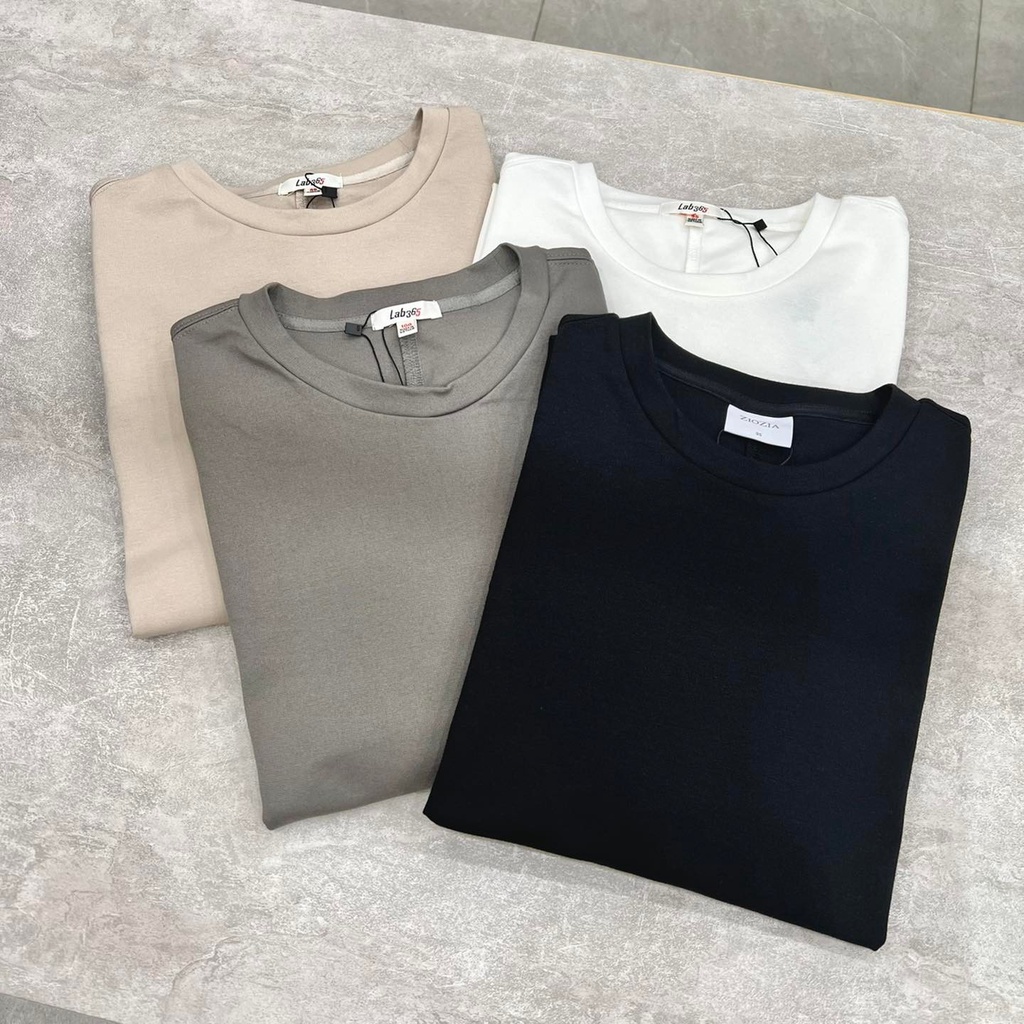 Áo thun trơn Ziozia premium cotton xuất Hàn