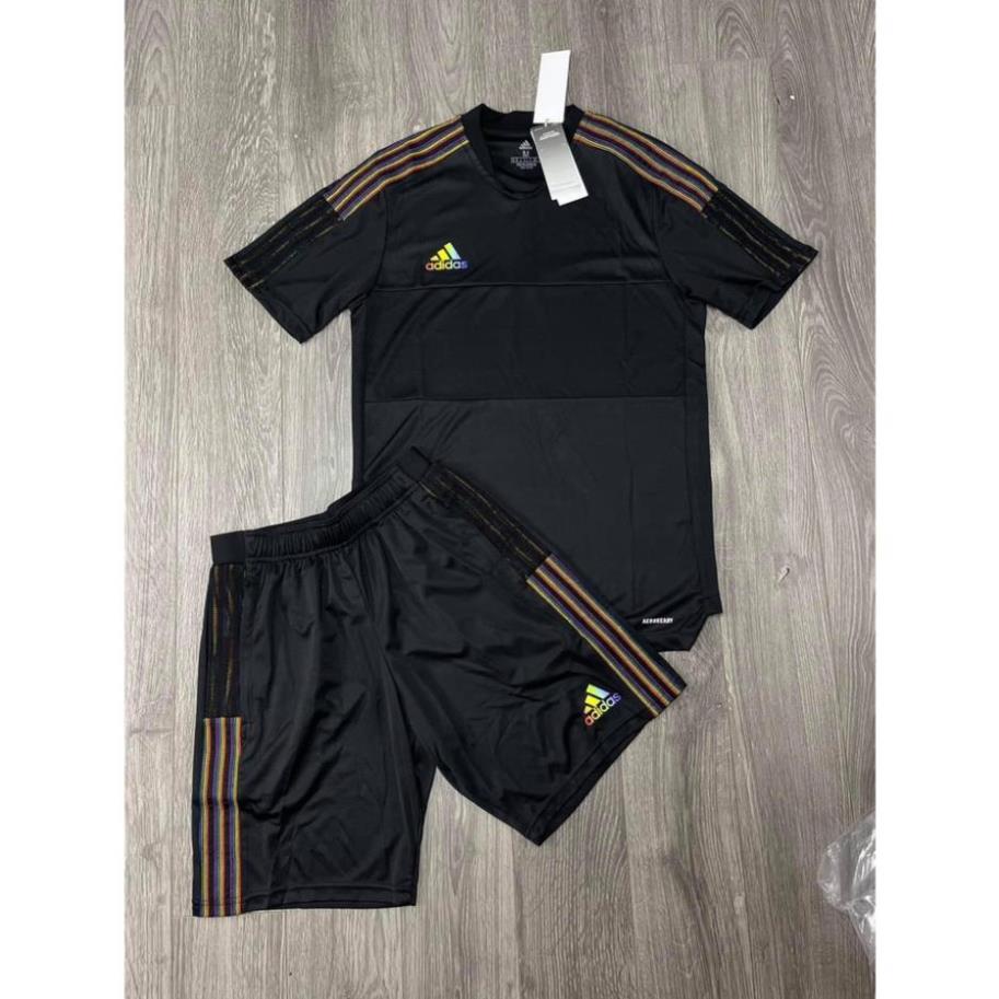 Bộ quần áo Nam Nữ ⚡ CAO CẤP ⚡ Set đồ Thể thao Adidas Original 3 sọc Logo thêu – District 13 Đẹp 🥇