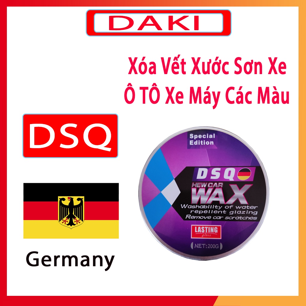 Kem Xóa Vết Xước Xe Ô tô - Dung Dịch Tẩy Vết Xước Xe Ô tô, Tẩy Trầy Xe - Phủ Bóng Xe - Sơn Chống Nước - DSQ 250 DAKI