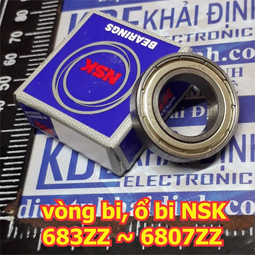 vòng bi, ổ bi, bạc đạn NSK 683ZZ 684ZZ 685ZZ 686ZZ 687ZZ 688ZZ 689ZZ hàng tốt, chụi mài mòn, tốc độ cao kde5984