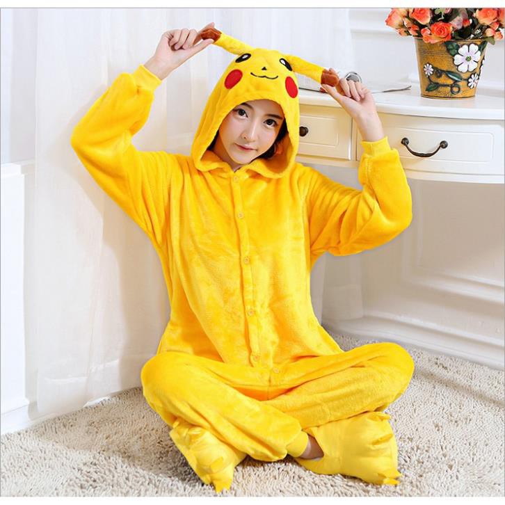 Đồ Ngủ Liền Cosplay Động Vật Pikachu 😘