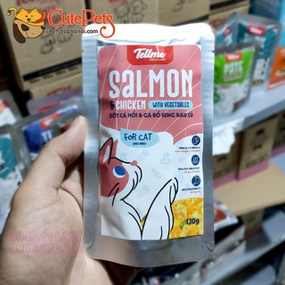 Thức ăn ướt sốt Tellme 130g dành cho mèo - Cutepets