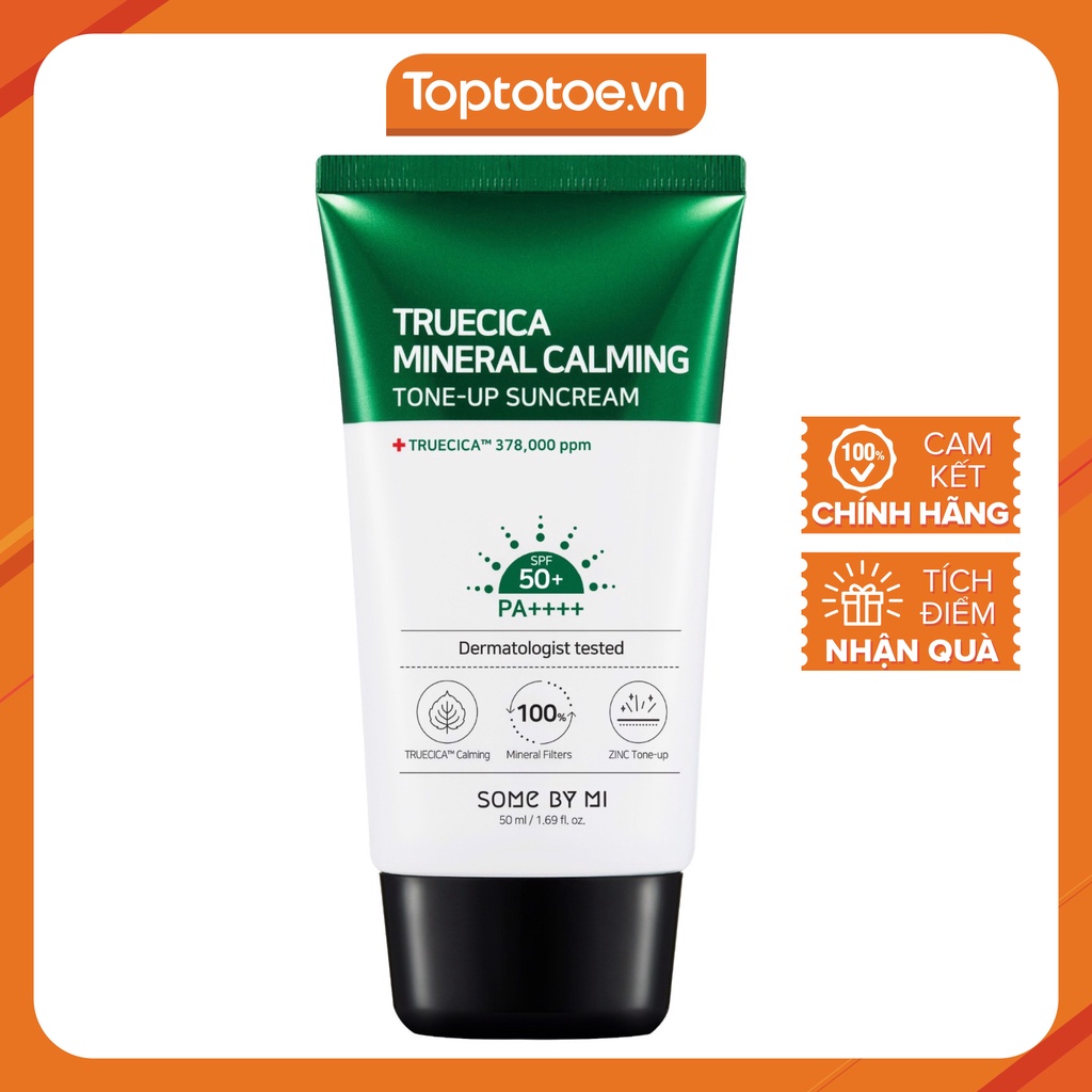 Kem Chống Nắng Some By Mi Truecica Mineral 100 Calming Suncream, SPF 50+ PA++++ 50ml