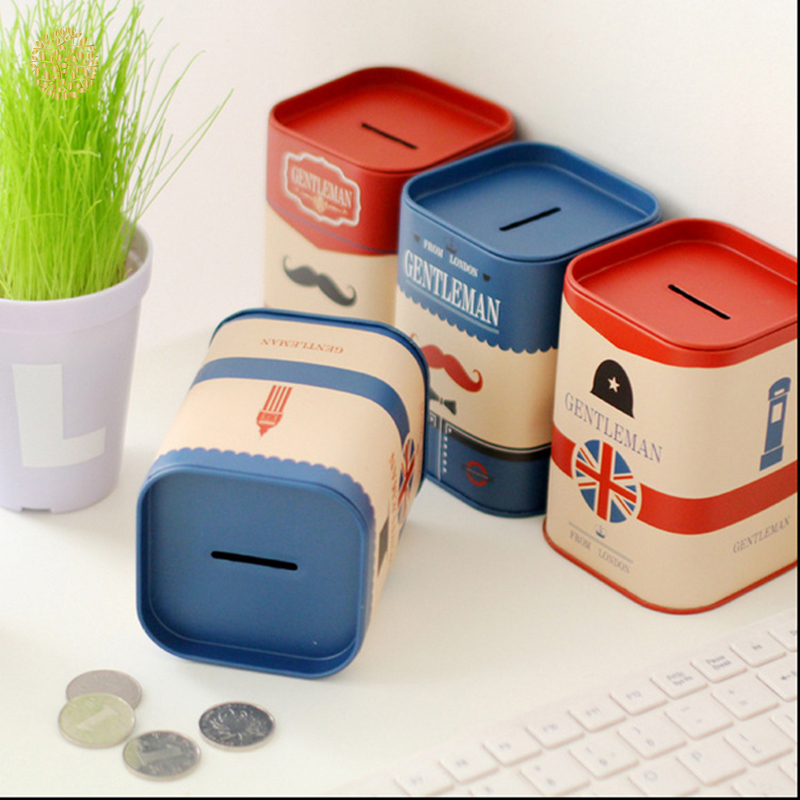 Hộp Thiếc Đựng Tiền Tiết Kiệm Kiểu Dáng Hoạt Hình Xinh Xắn