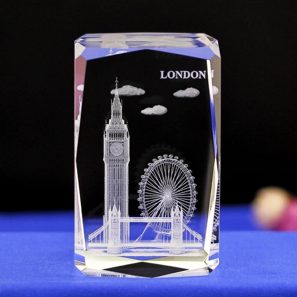 2021 Luân Đôn Thành Phố Pha Lê Khắc Anh Lưu Niệm Du Lịch Đồng Hồ Big Ben