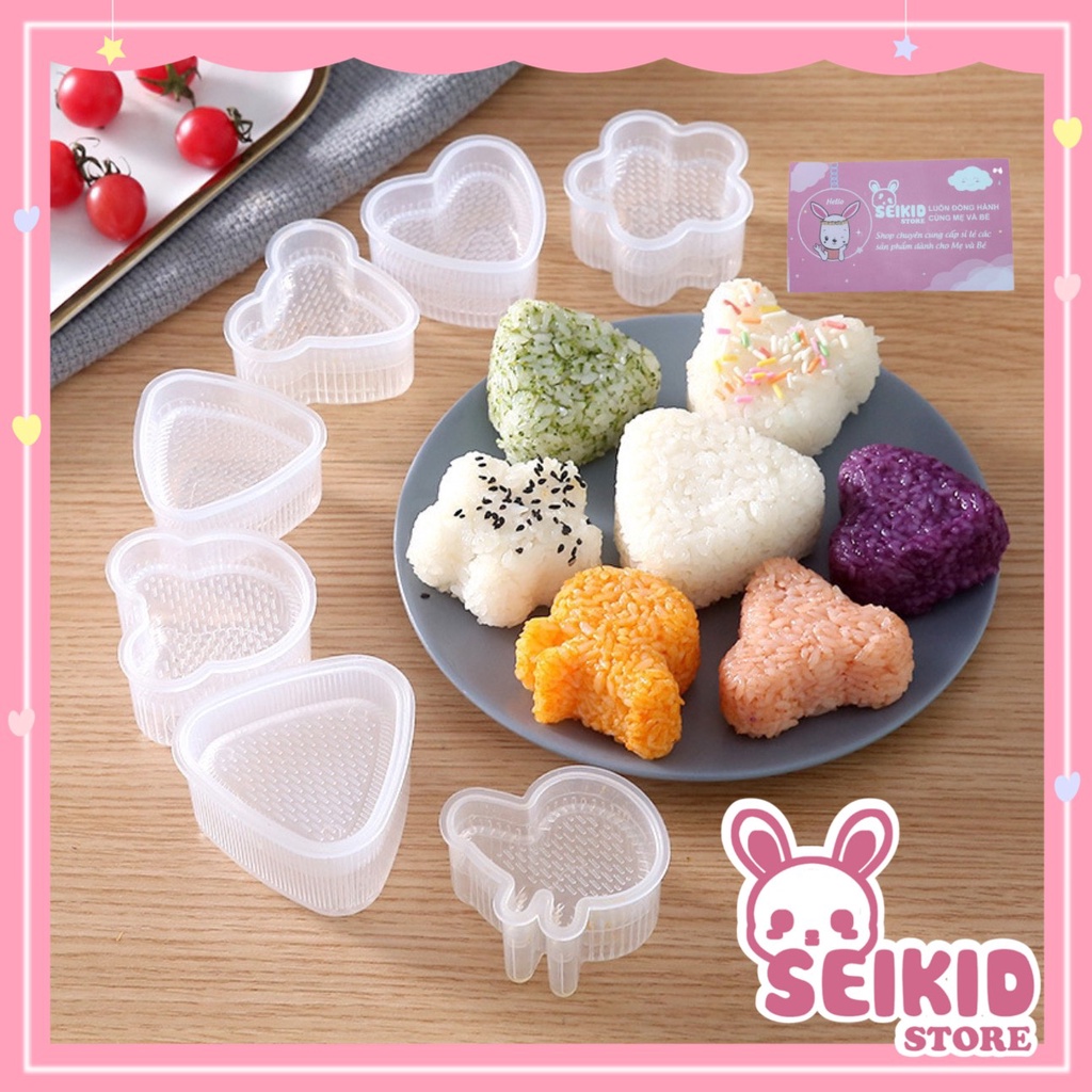 Khuôn làm cơm nắm bento tạo hình cho bé ăn dặm Seikid Store