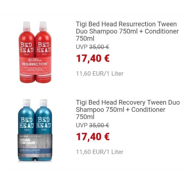 DẦU GỘI TIGI ĐỎ