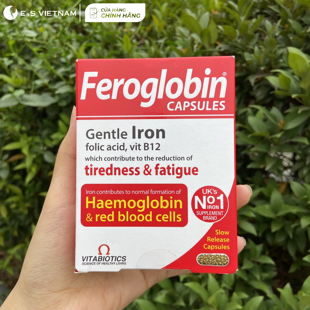 Viên uống Bổ Sung Sắt Feroglobin B12 hàng Anh cho mẹ Giúp Ngừa Thiếu Máu Bảo Vệ Sức Khỏe cho Mẹ và Thai nhi