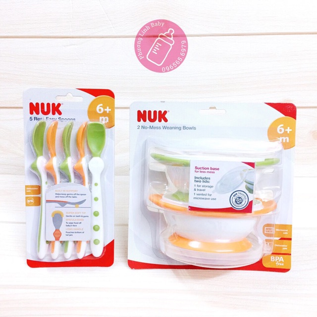 Bát ăn dặm chống đổ có nắp NUK