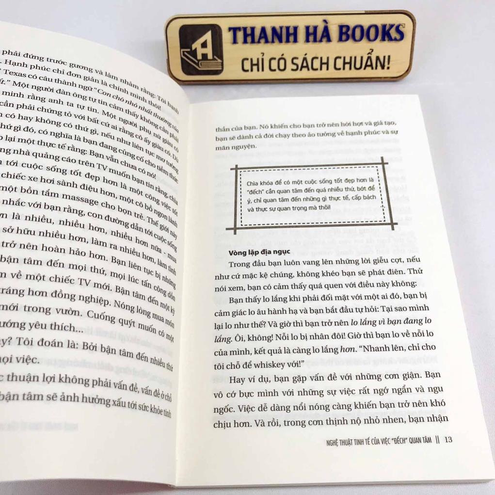 Sách - Nghệ thuật tinh tế của việc đếchin quan tâm - Mark Manson - Huy Hoàng