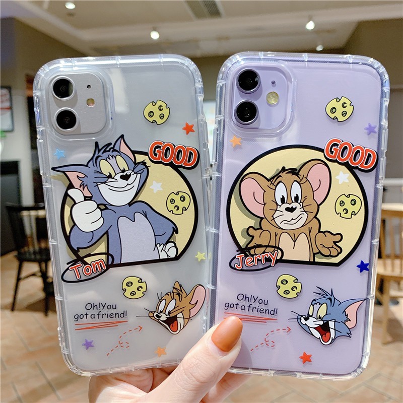 [ IPHONE ] Ốp Lưng Silicon Chống Sốc Tom x Jerry - I034 | BigBuy360 - bigbuy360.vn