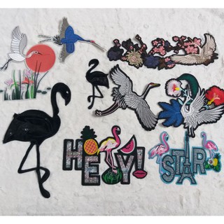 Hình may và hình ủi , mẫu con hạc trang trí.