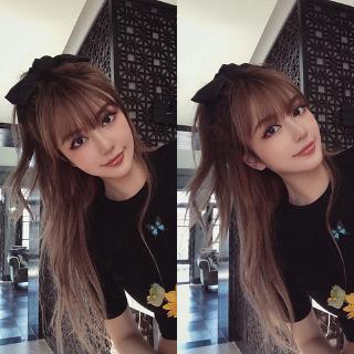 Kẹp tóc hình nơ cỡ lớn chất vải lụa satin mềm mại