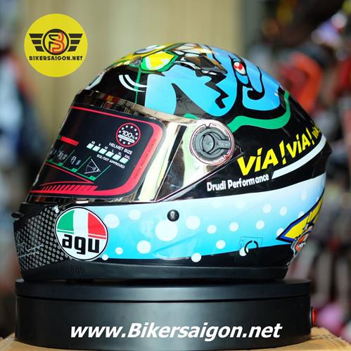 Nón Bảo Hiểm Fullface AGU Tem Cá