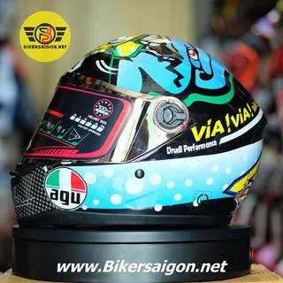 Nón Bảo Hiểm Fullface AGU Tem Cá