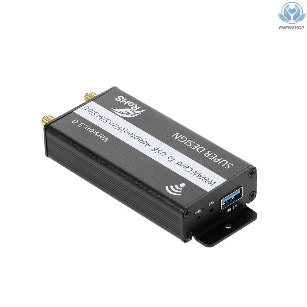 【enew】NGFF M.2 Key B to USB 3.0 Adapter Board Card LTE Module with SIM 6/8 Pins Slot for WWAN/LTE/3G 4G Module