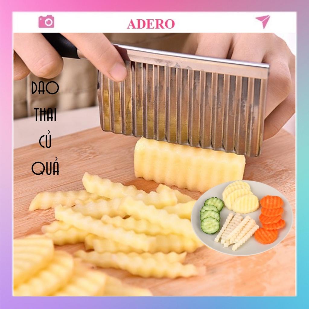 Dao thái củ quả ADERO lượn sớng tạo hình trang trí đẹp cho món ăn AD32