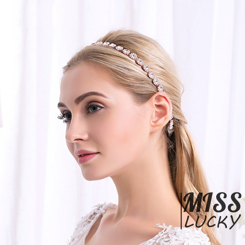 Băng đô đính đá phong cách Âu Mỹ sang trọng dành cho cô dâu