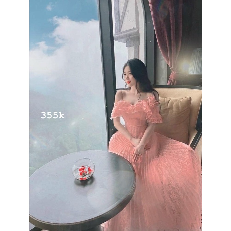 🍀Váy Đầm Dự Tiệc, Đầm Dạ Hội maxi hàng thiết kế kèm lót ngực ms12