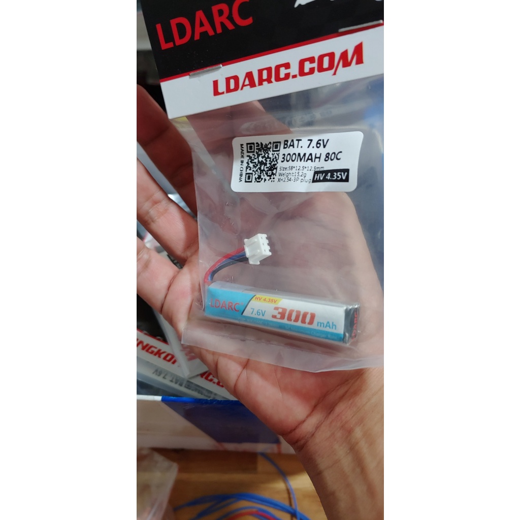 Pin dung lượng cao, xả cao 80/160c 2s 300mah cho cho bay điều khiển từ xa kingkong