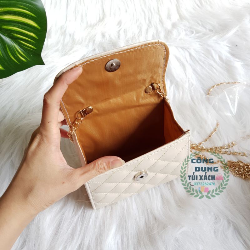 [Mã FAMAYWA2 giảm 10K đơn 50K] Túi đeo chéo mini quai ngọc hot (T7- size 15cm) | BigBuy360 - bigbuy360.vn