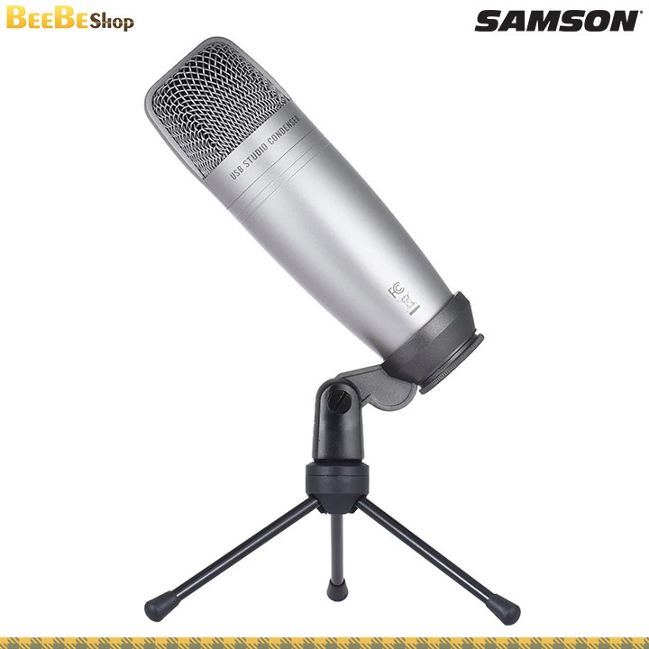 SAMSON C01u Pro - Micro USB Thu Âm Chuyên Nghiệp, Tích Cổng Tai Nghe Kiểm Âm, Có Chân Đế Và Cáp USB