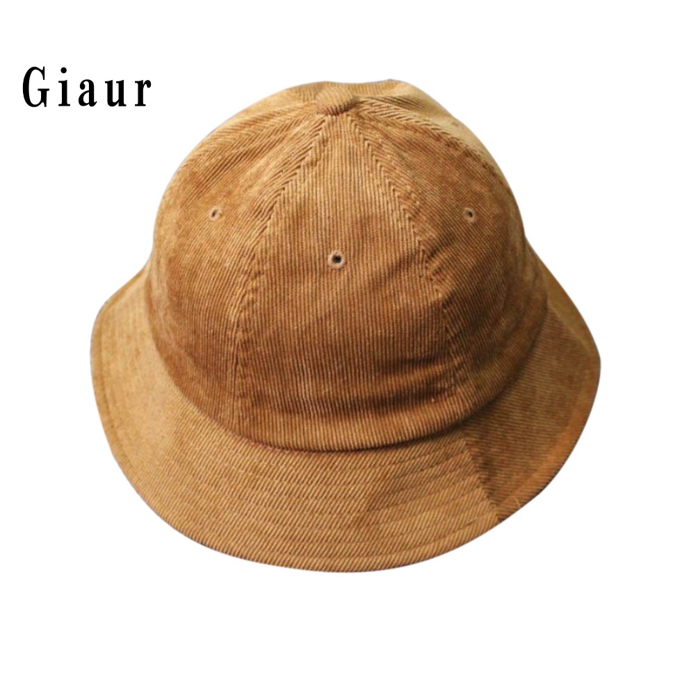Mũ vành vải nhung màu trơn thời trang Unisex