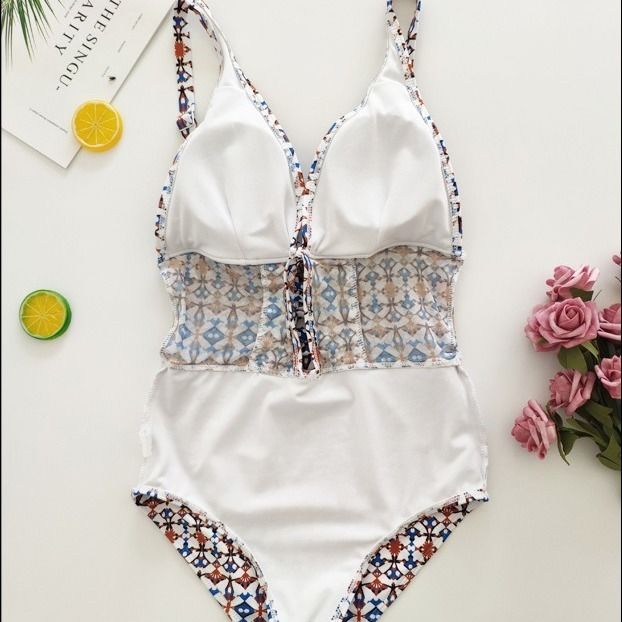 Bộ Bikini Liền Thân Cổ Khoét Sâu Hở Lưng Gợi Cảm Cho Nữ