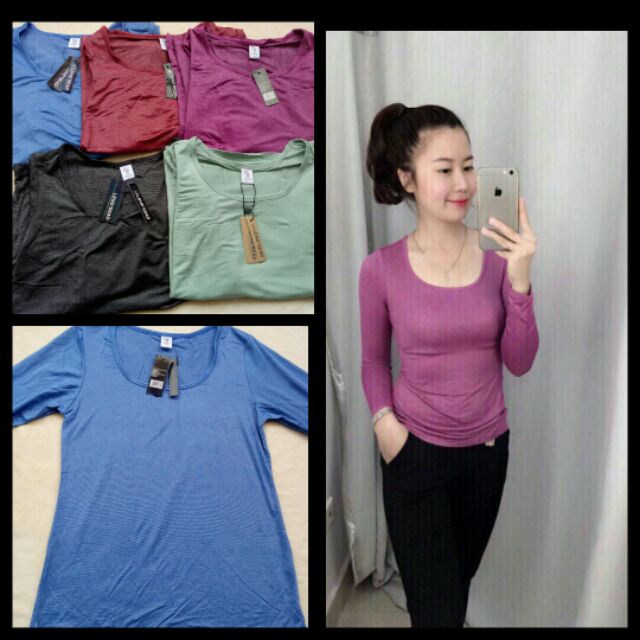 (MUA 4 TẶNG 1)ÁO GIỮ NHIỆT HÀN CỔ TRÒN