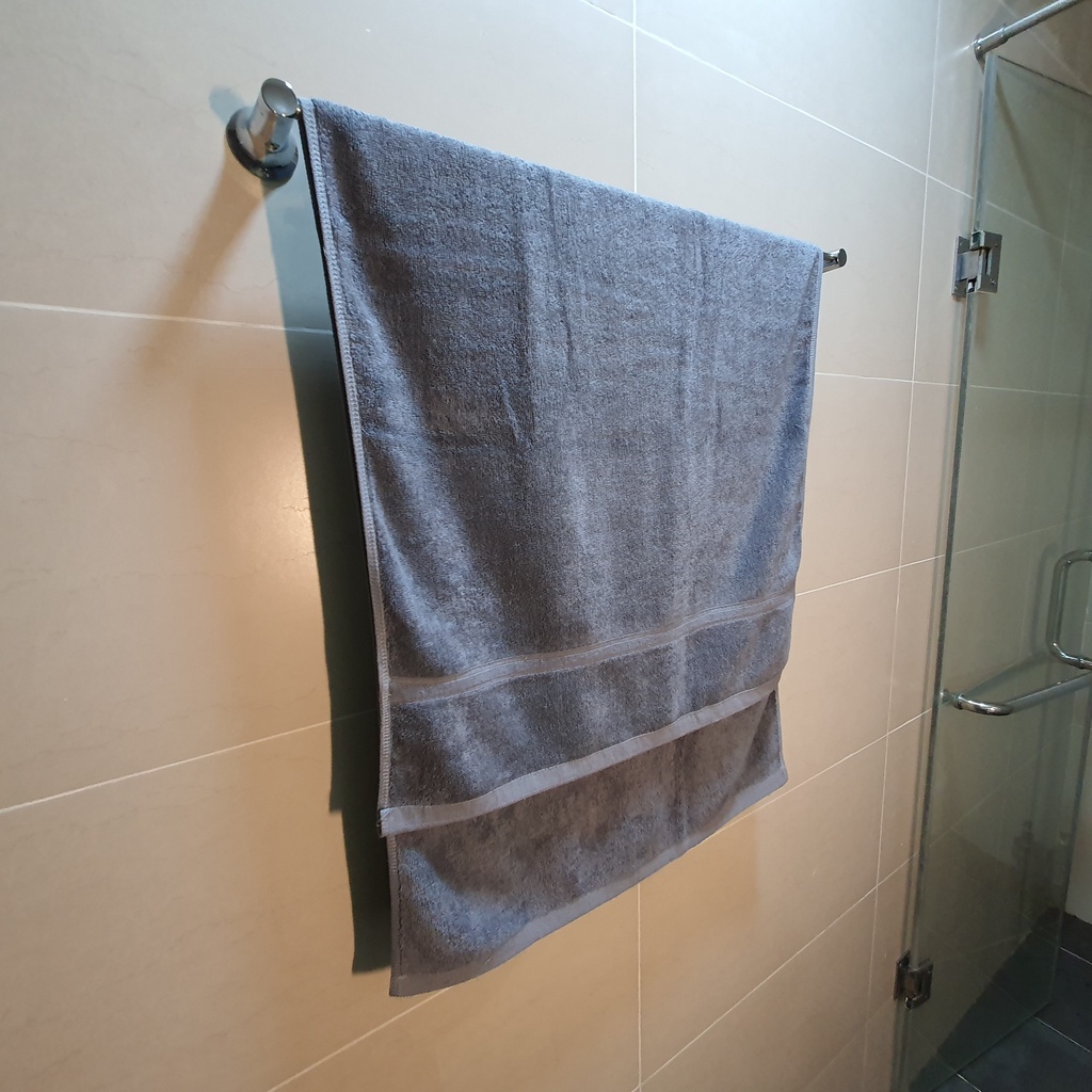 Khăn tắm màu Ghi Xám sang trọng, khổ lớn 60 x120 cm  #khantam #khanbong