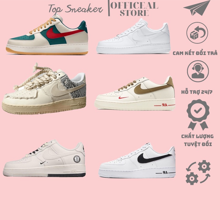 Giày_Nike AF1 Cavans dây thừng Nam Nữ Thời Trang, Giày Air Force 1 Dây Thừng Thời Trang Hàng Đẹp Full Box