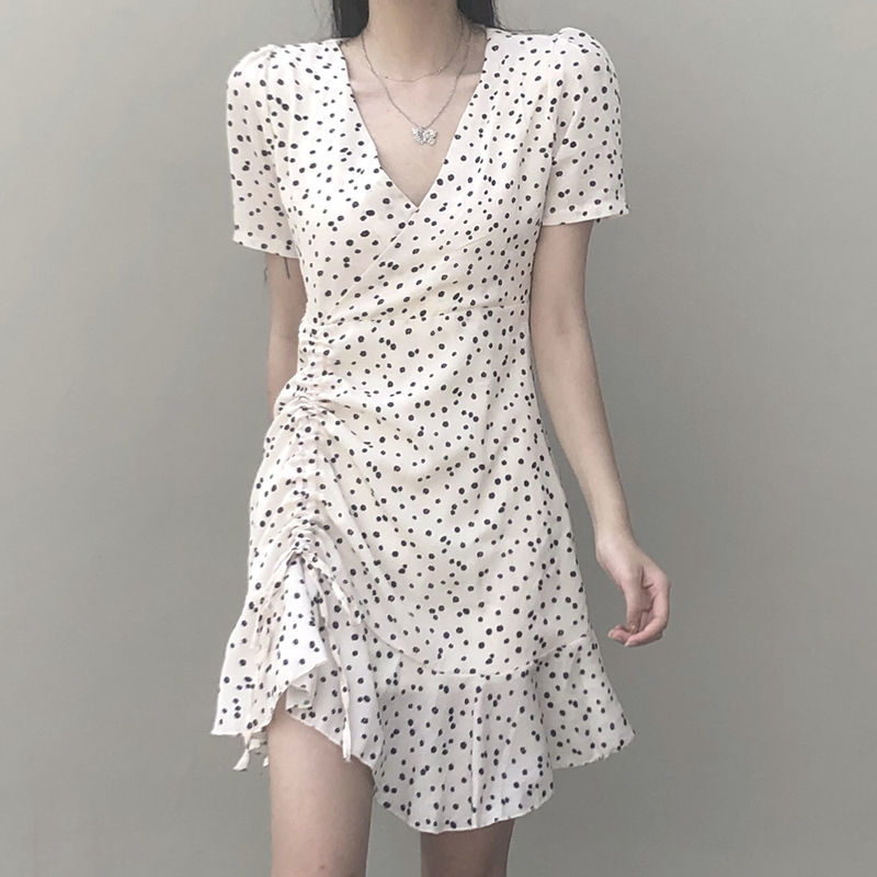 Đầm Nữ Lưng Cao Hoạ Tiết Hoa Phong Cách Vintage