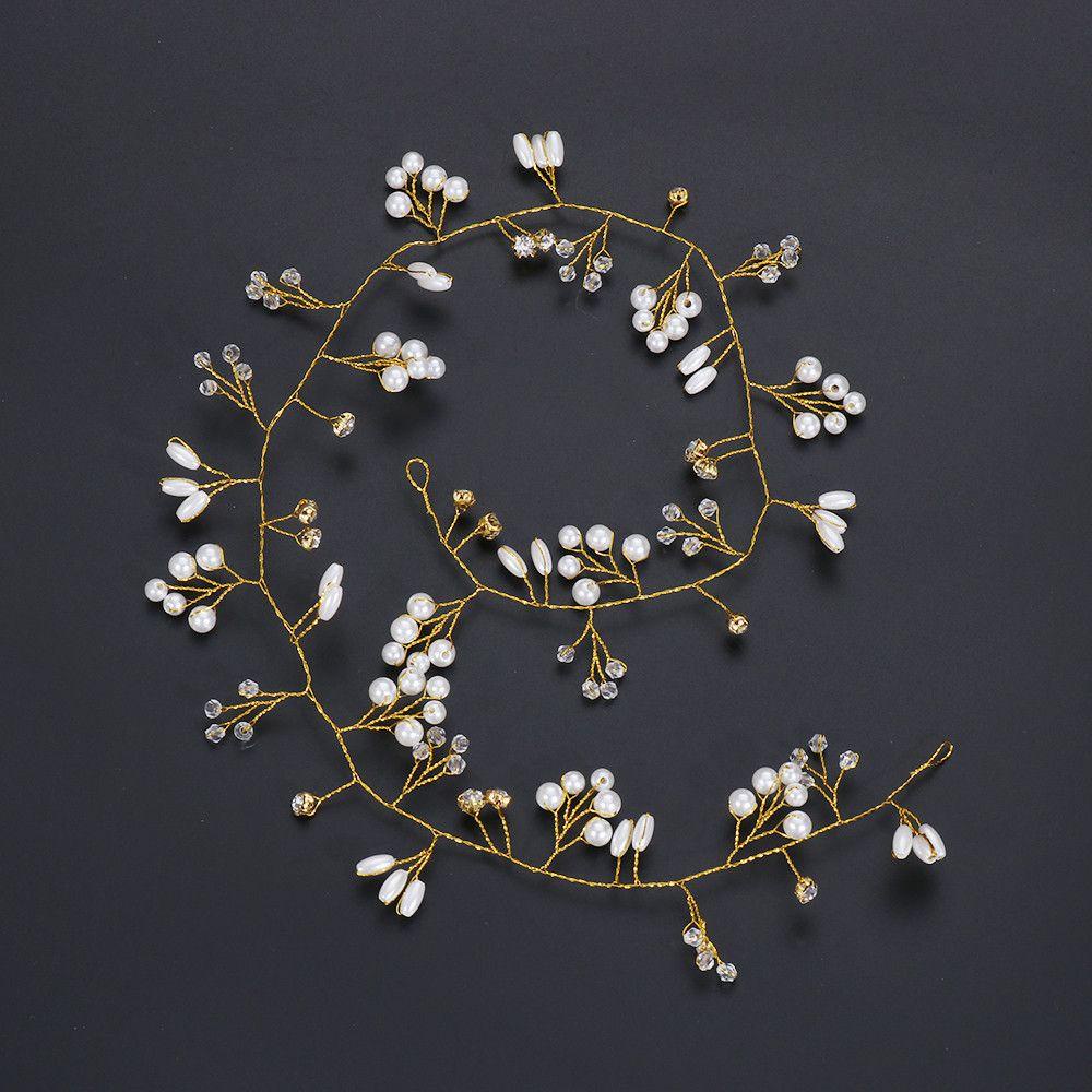 Băng Đô Cài Tóc Đính Đá Lãng Mạn Cho Cô Dâu