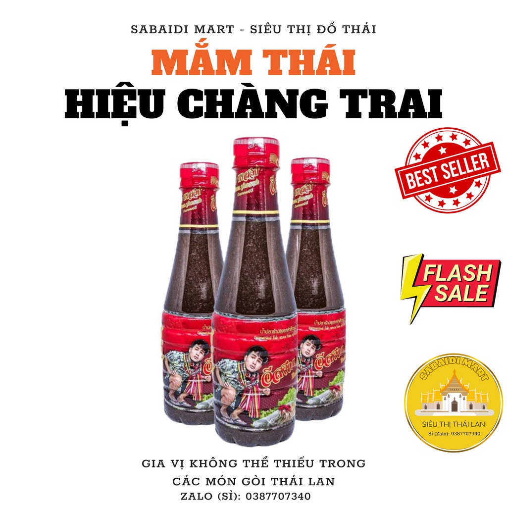 Mắm Thái Trôn Gỏi Đu Đủ Somtum Chàng Trai Chunman - sốt mắm thái 350ml