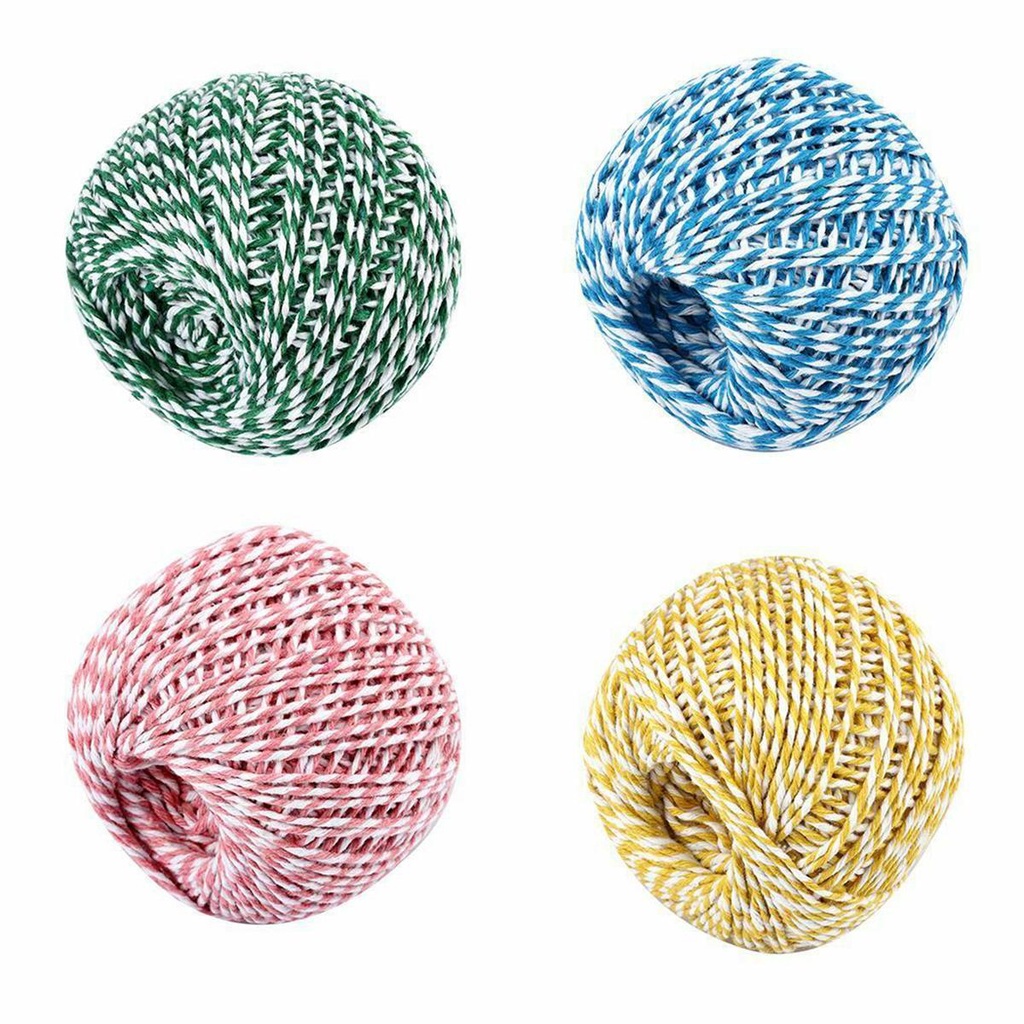 YIYU Cuộn Chỉ Cotton Hai Màu Dùng Làm Đồ Thủ Công