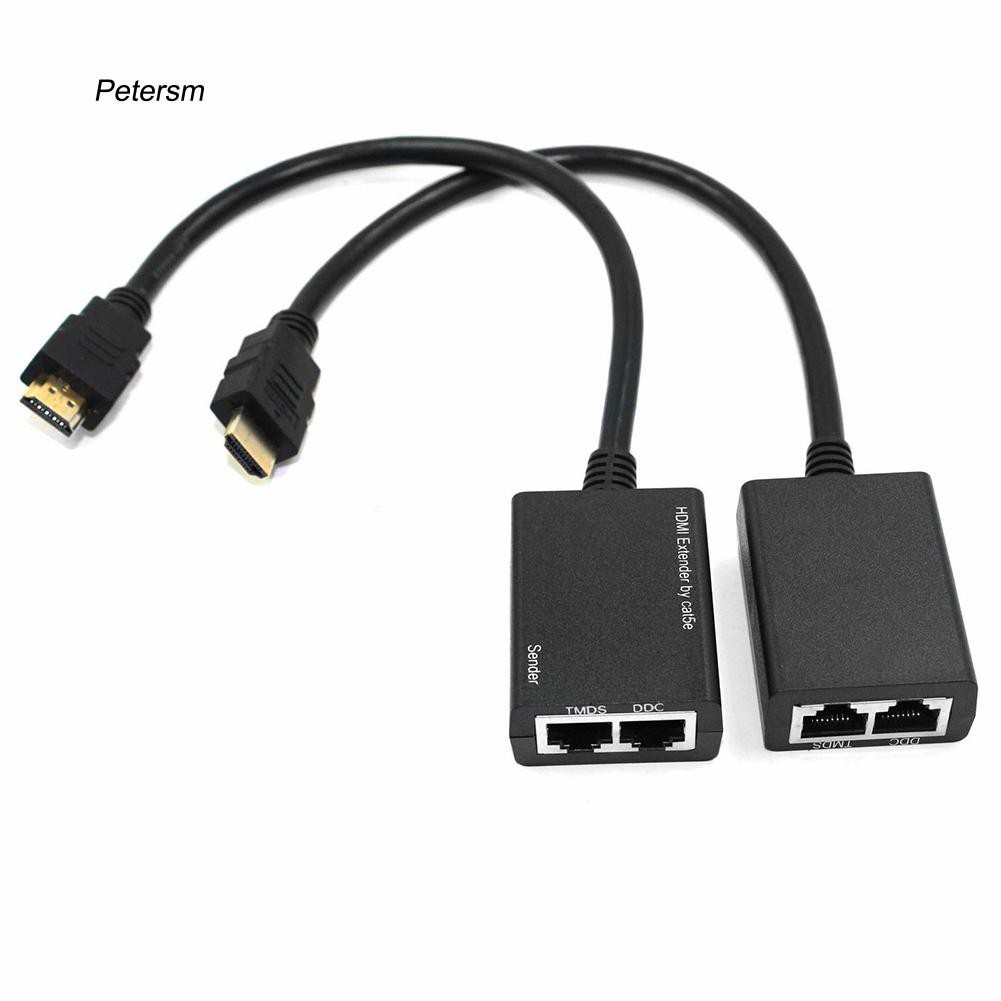 Bộ 2 đầu chuyển đổi HDMI sang 3D 1080P RJ45 Cat5e / 6 LAN Ethernet