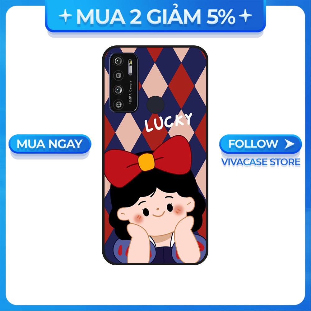 Ốp lưng Vsmart Joy 3/Joy 4/Active 3/Bee 3/Live/...dẻo đen hình Bạch Tuyết