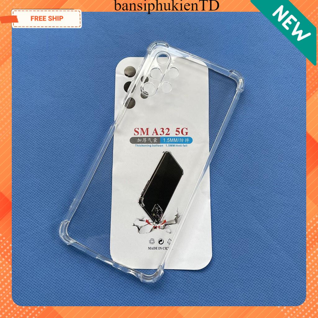 Ốp Trong Suốt Samsung A32 5G/ A32 4G 4 Cạnh Chống Sóc