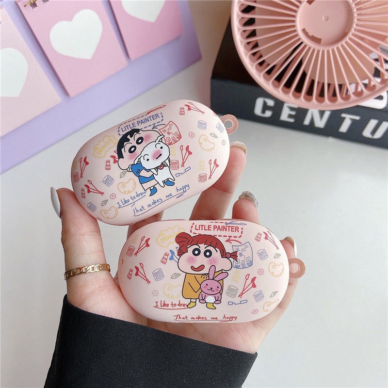 Vỏ Bảo Vệ Hộp Sạc Tai Nghe OPPO Enco Buds /W11 Bằng Silicon Mềm Mặt Nhám Họa Tiết Hoạt Hình