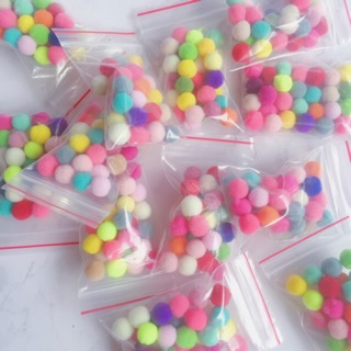 Pom Pom | Hạt pompom | Nguyên liệu làm slime | Trang trí slime